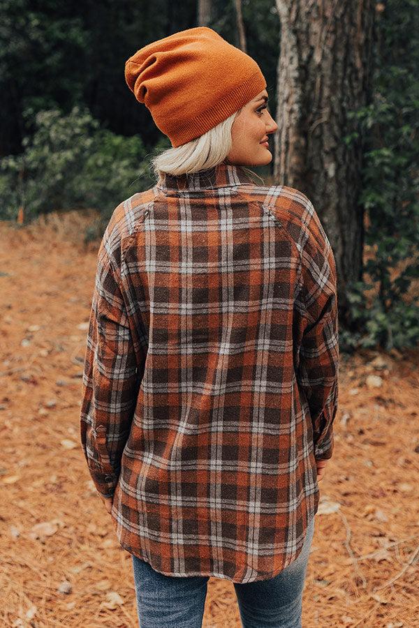 Impressions All The Hits Flannel Button Up In Brown