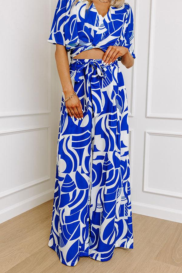 Impressions Amalfi Cruise High Waist Wide Leg Pants