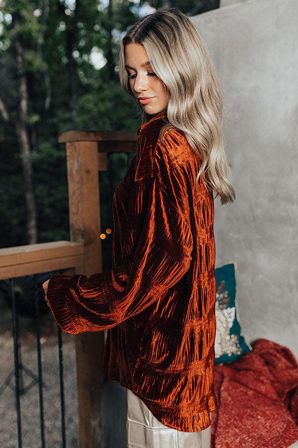 Impressions Amazing Views Velvet Top In Dark Cinnamon