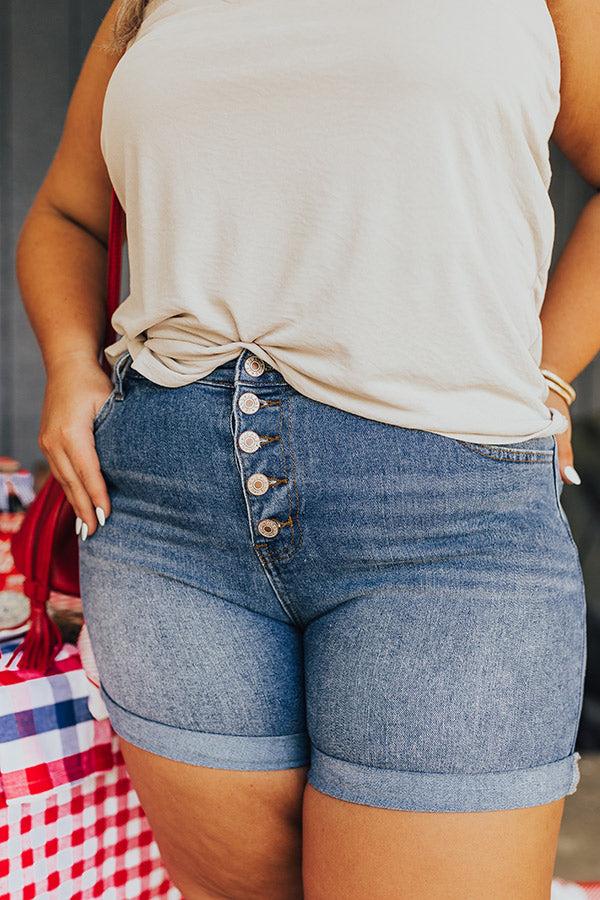 Impressions American Dream High Waist Shorts Curves