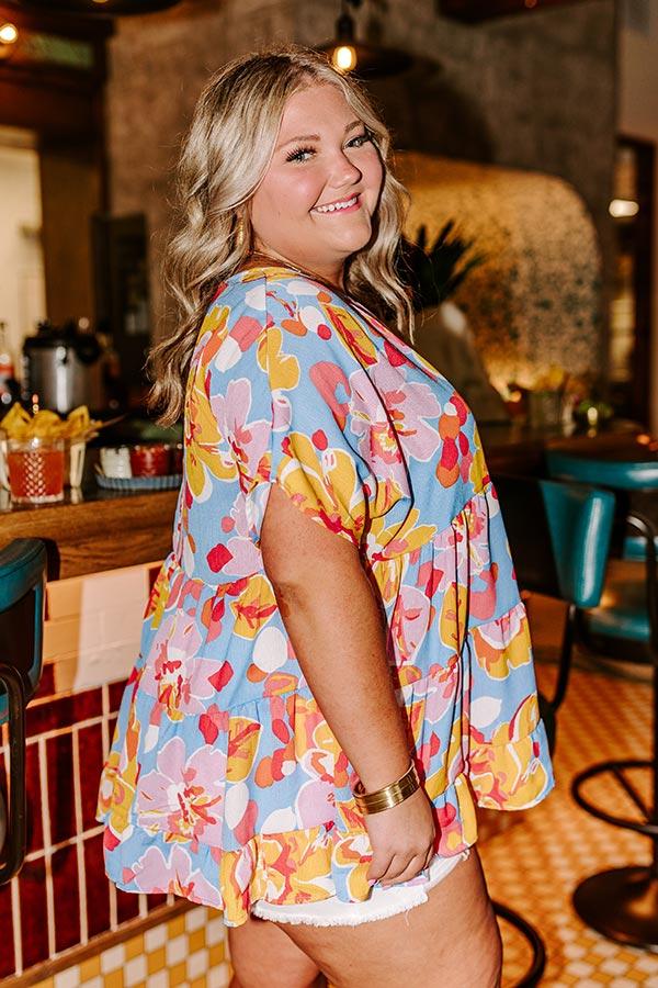 Impressions Antigua Girls Trip Floral Shift Top Curves