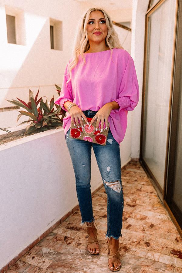 Impressions Appreciate You Shift Top in Bubblegum Pink