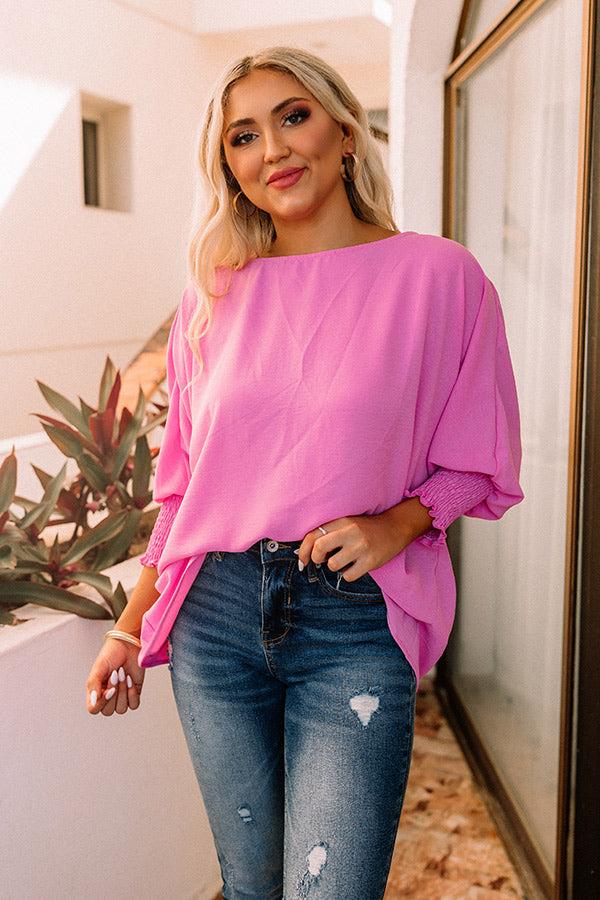 Impressions Appreciate You Shift Top In Bubblegum Pink