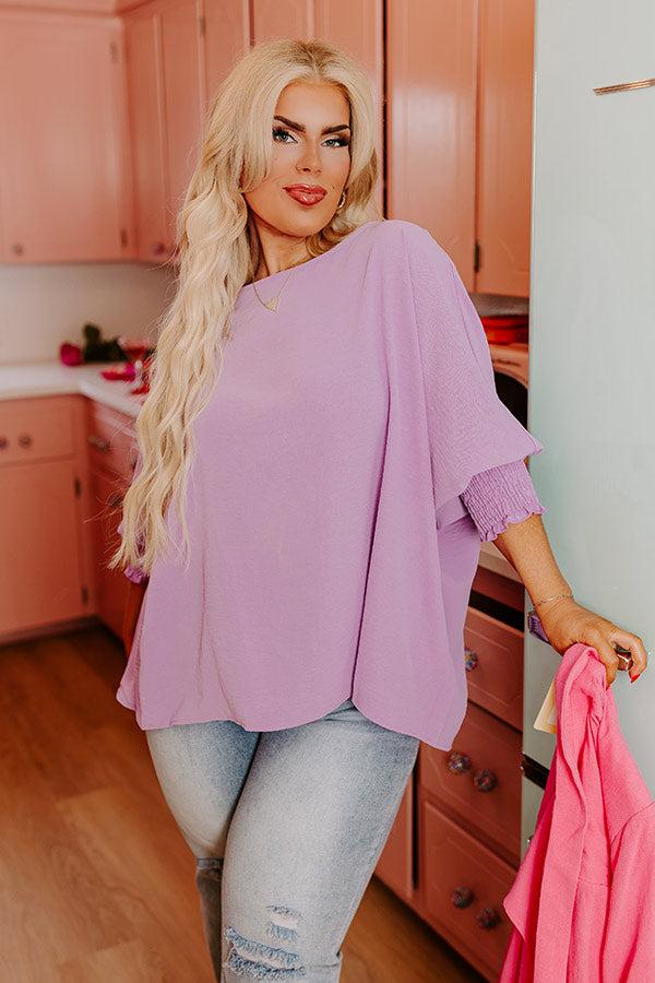 Impressions Appreciate You Shift Top In Lavender Curves