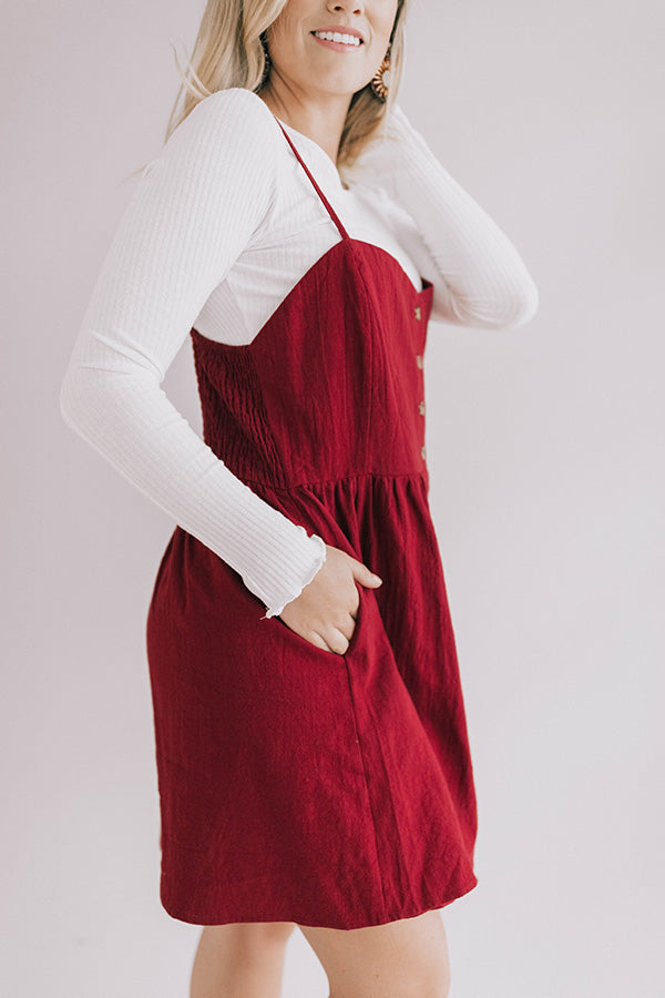 Impressions Backstage Passes Fit And Flare Dress In Wine