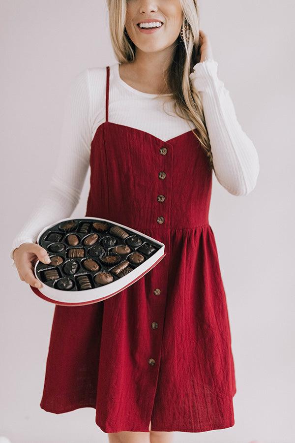 Impressions Backstage Passes Fit And Flare Dress In Wine