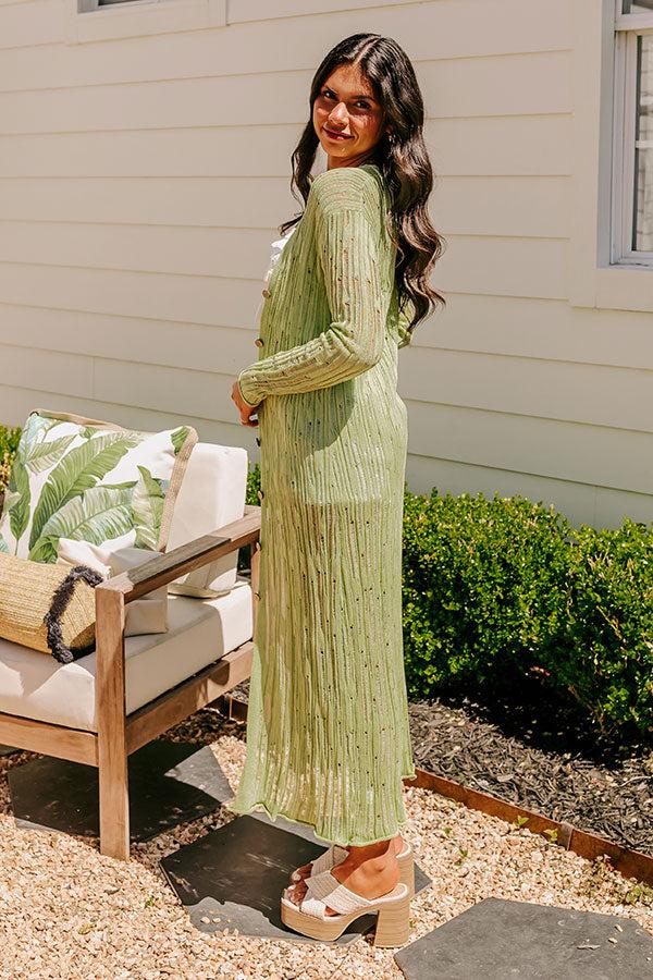 Impressions Barbados Bound Distressed Duster Cardigan