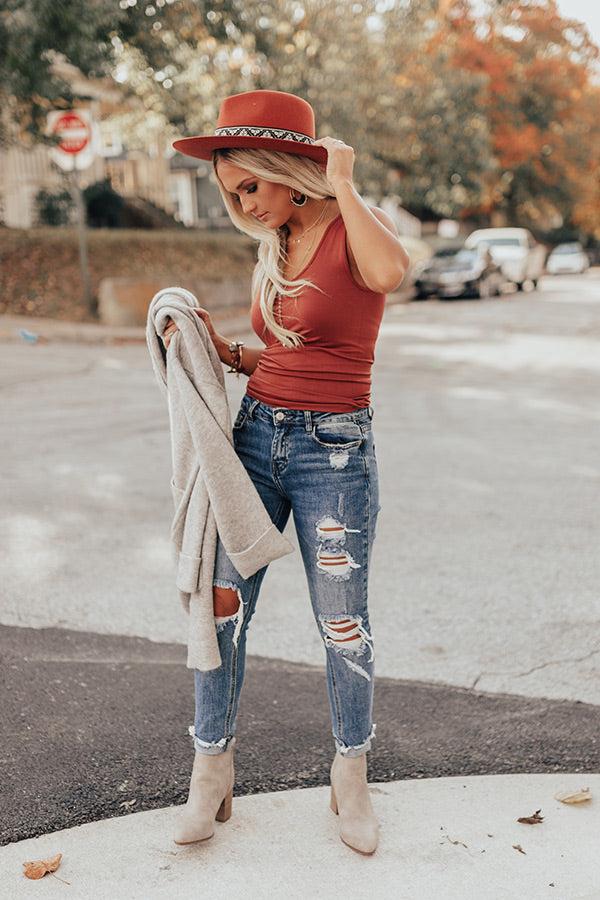 Impressions Basic Instincts Seamless Tank In Dark Rust