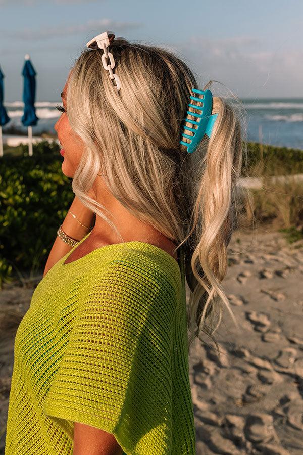 Impressions Beach Tripping Hair Claw Clip In Ocean Blue