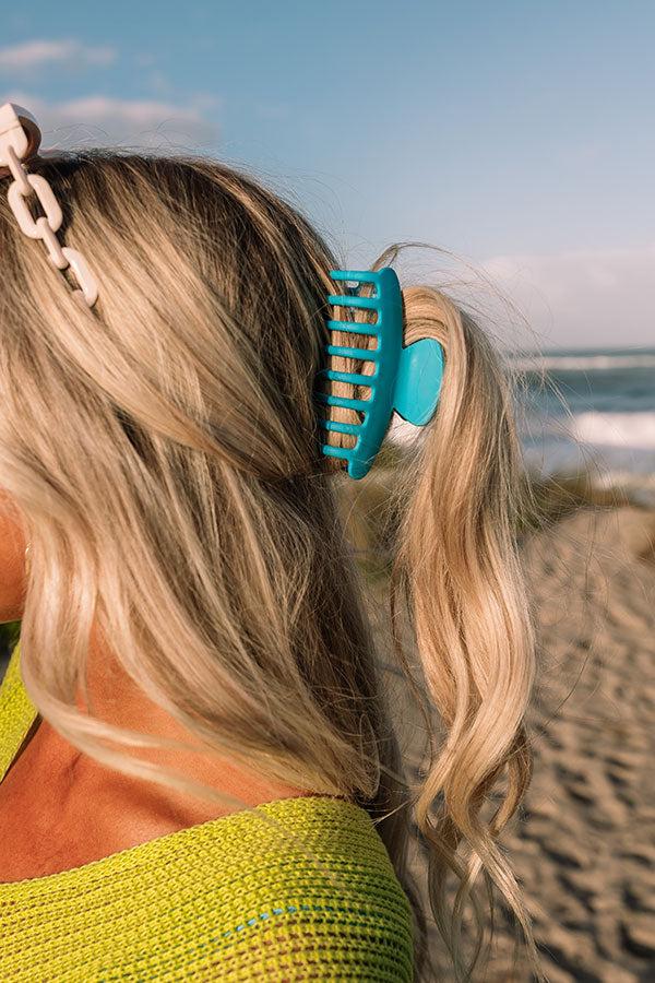 Impressions Beach Tripping Hair Claw Clip In Ocean Blue