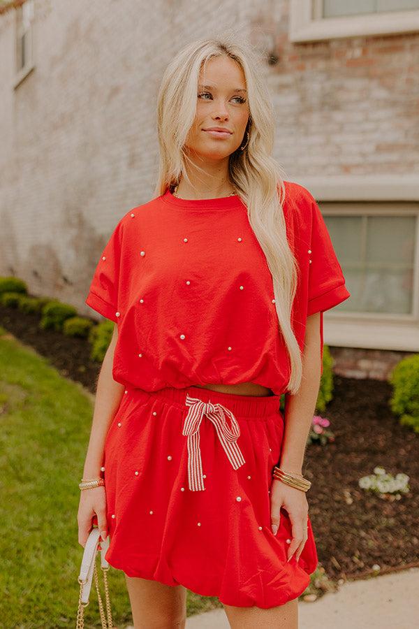 Impressions Belle Of The Parade High Waist Embellished Mini Skirt