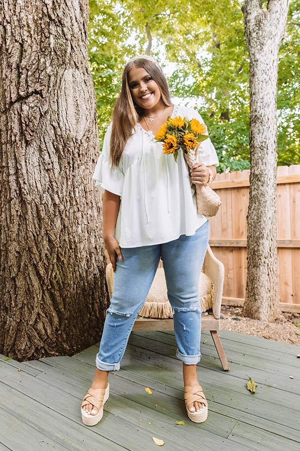 Impressions Best Kept Beautiful Babydoll Top Curves