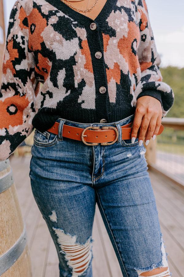 Impressions Beyond A Memory Faux Leather Belt In Maple