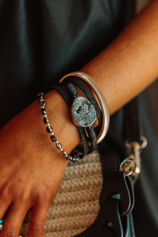 Impressions Blissful Break Magnetic Bracelet In Black