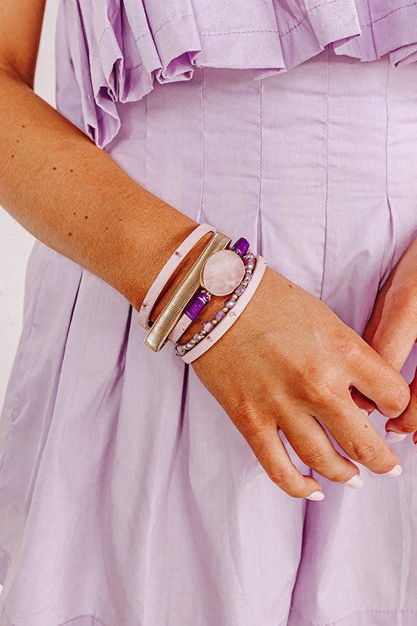 Impressions Blissful Break Magnetic Bracelet In Dusty Purple
