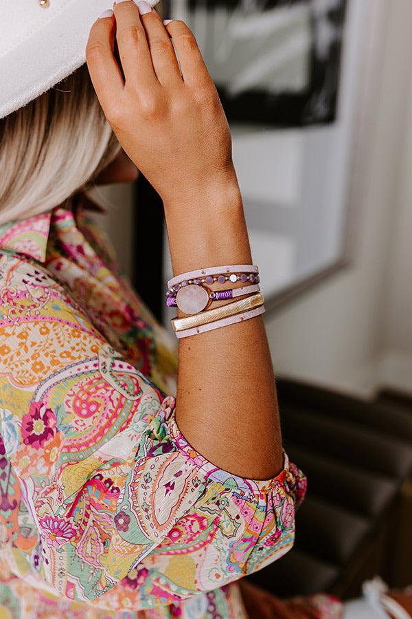 Impressions Blissful Break Magnetic Bracelet In Dusty Purple