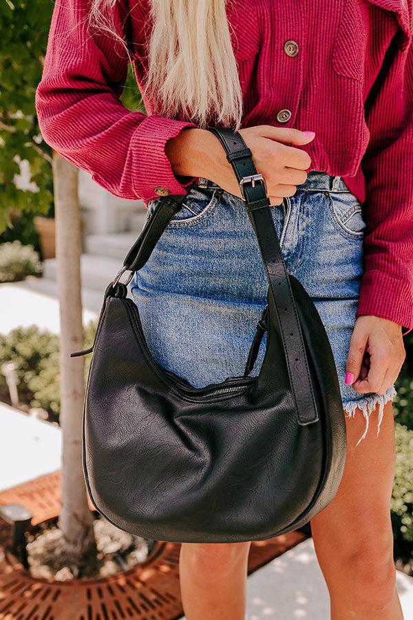 Impressions Block Party Ready Faux Leather Purse In Black