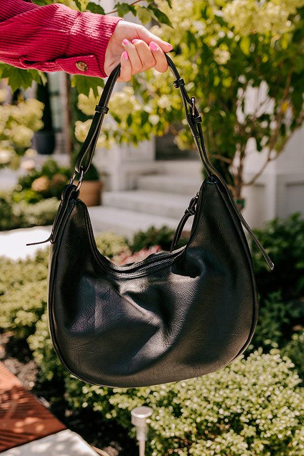 Impressions Block Party Ready Faux Leather Purse in Black