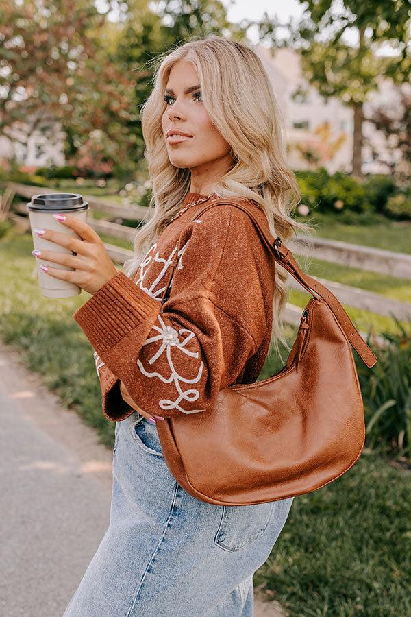 Impressions Block Party Ready Faux Leather Purse in Brown