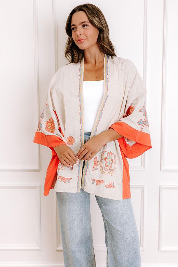 Impressions Blooming Personality Floral Embroidered Overlay