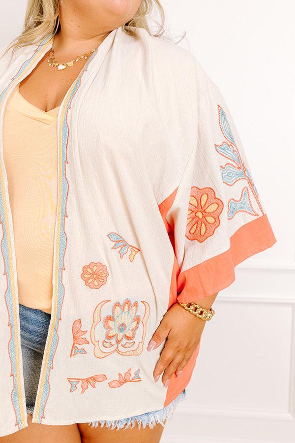 Impressions Blooming Personality Floral Embroidered Overlay Curves