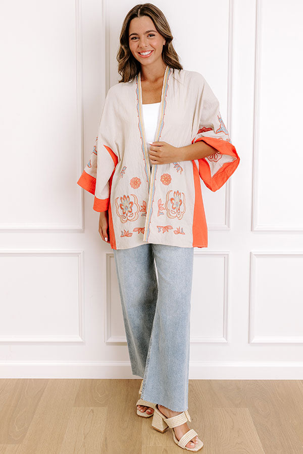 Impressions Blooming Personality Floral Embroidered Overlay