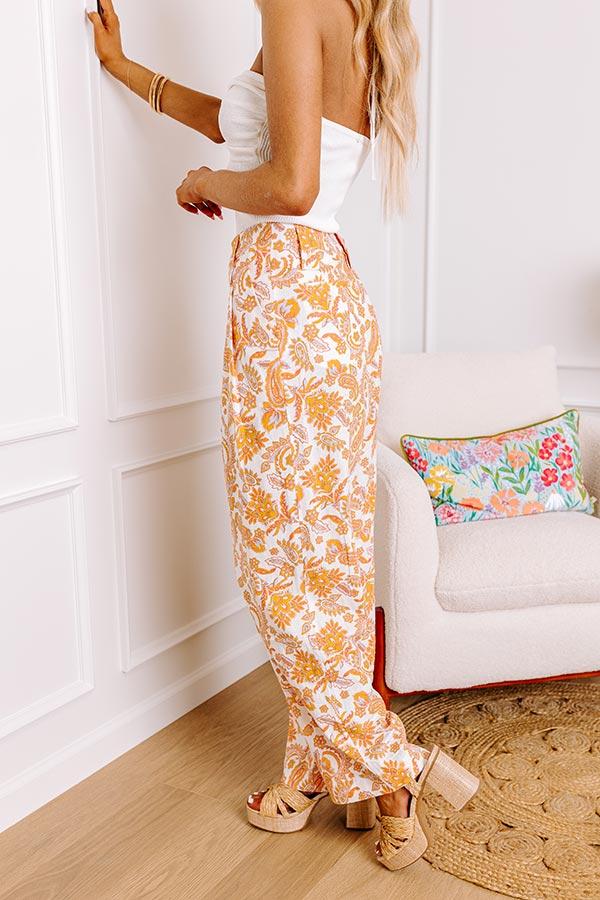 Impressions Bohemian Babe High Waist Linen-Blend Pants
