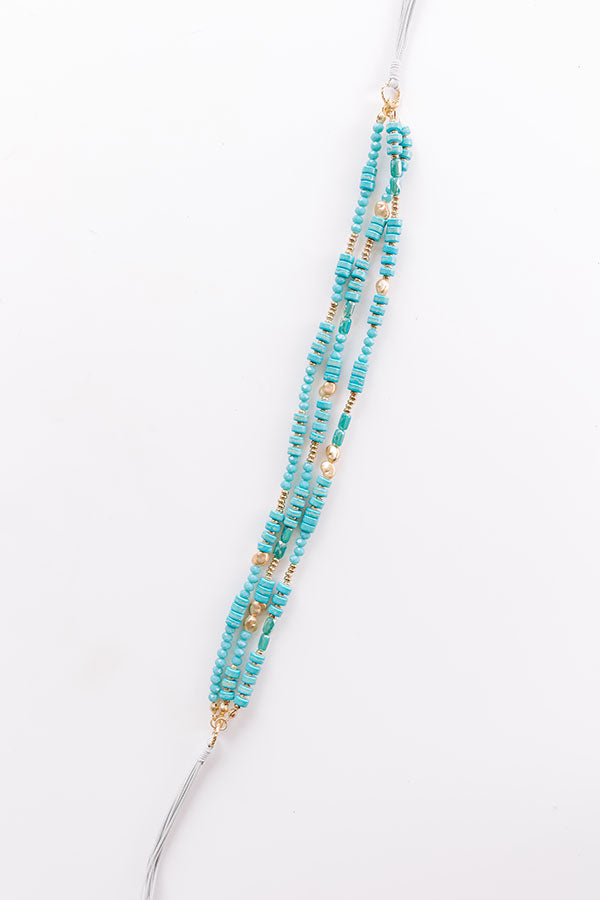 Impressions Bora Bora Trip Layered Necklace In Turquoise