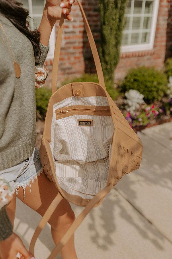 Impressions Boston Market Faux Leather Tote In Iced Mocha