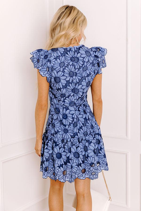 Impressions Botanical Garden Brunch Embroidered Mini Dress