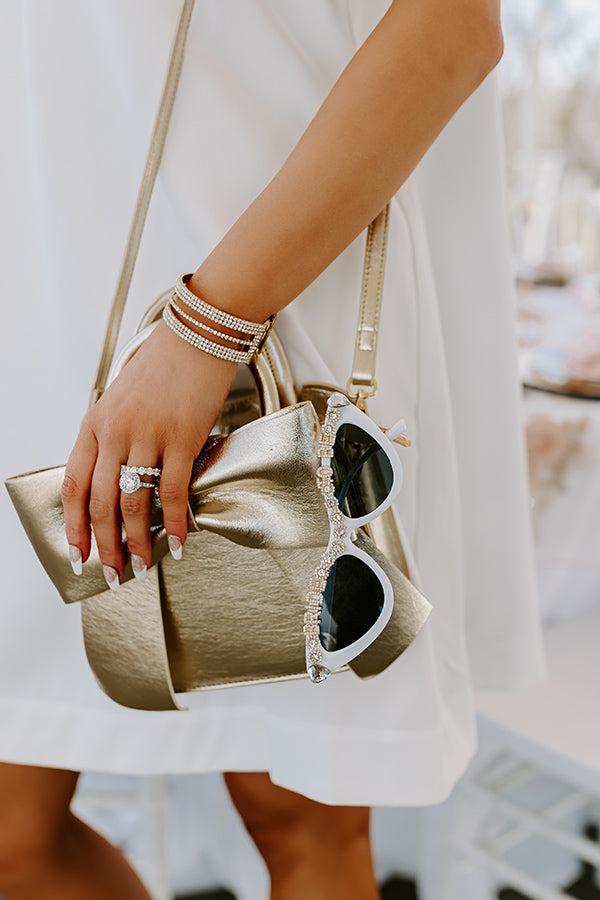 Impressions Bride To Be Embellished Cat Eye Sunglasses