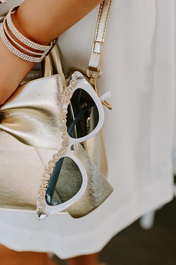 Impressions Bride To Be Embellished Cat Eye Sunglasses