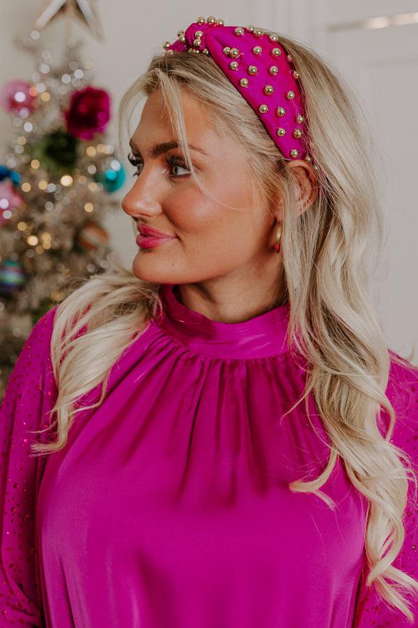 Impressions Buttercup Kisses Embellished Headband In Orchid