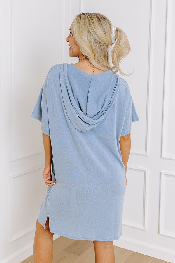 Impressions Calm And Centered Shift Dress In Airy Blue