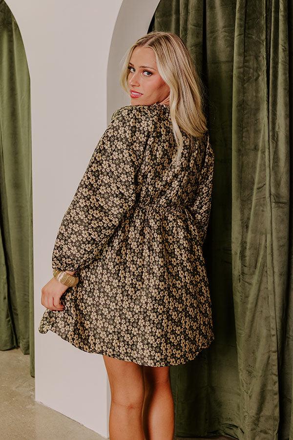 Impressions Candlelit Dinner Floral Jacquard Mini Dress