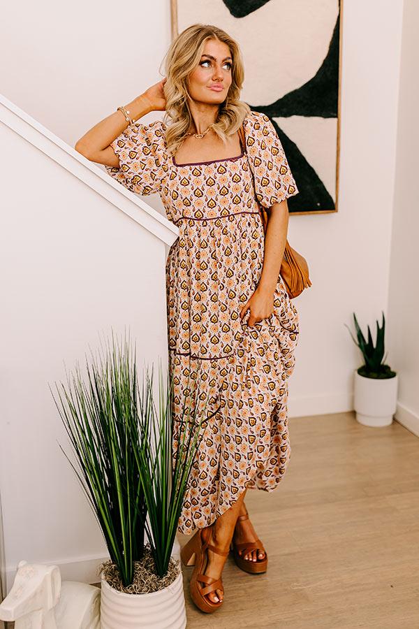 Impressions Carefree Moment Maxi Dress In Royal Plum