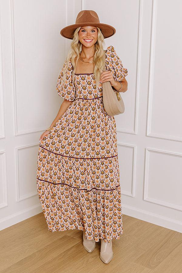 Impressions Carefree Moment Maxi Dress in Royal Plum