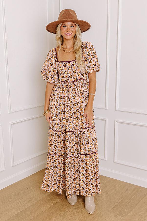 Impressions Carefree Moment Maxi Dress In Royal Plum