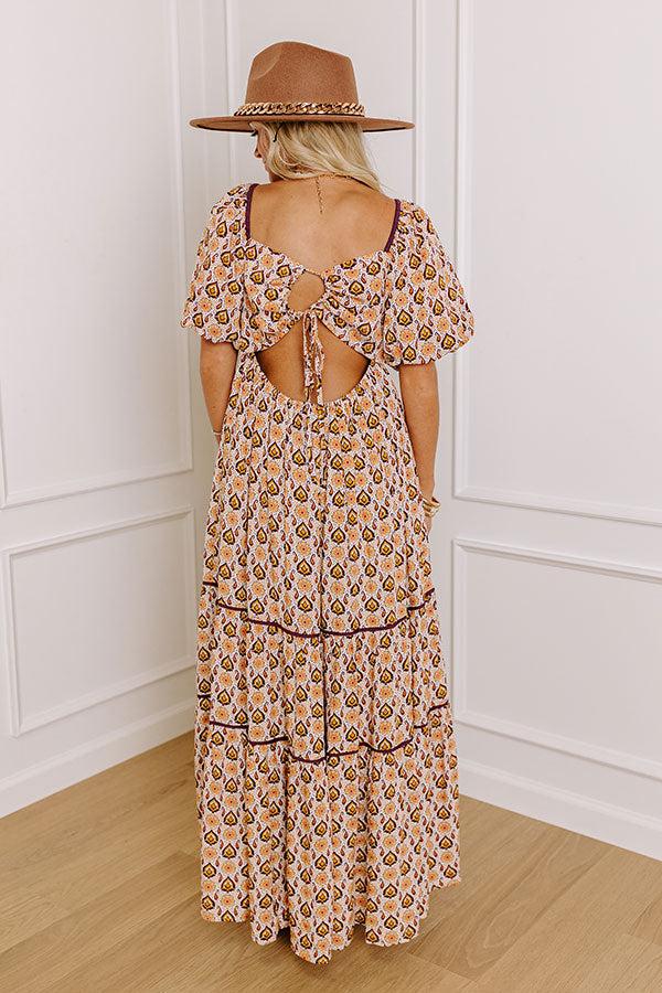 Impressions Carefree Moment Maxi Dress In Royal Plum