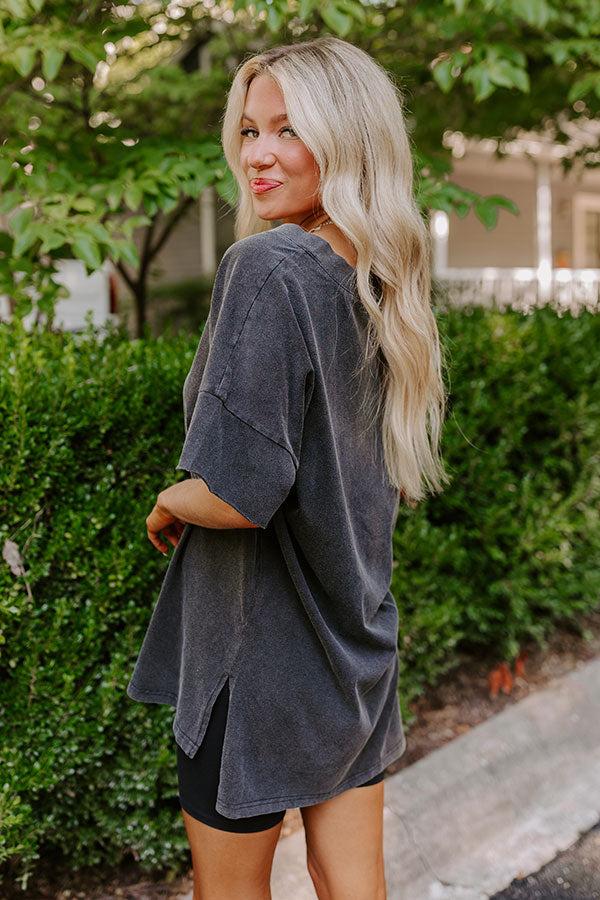 Impressions Casual Meetup Oversized Tee In Vintage Black