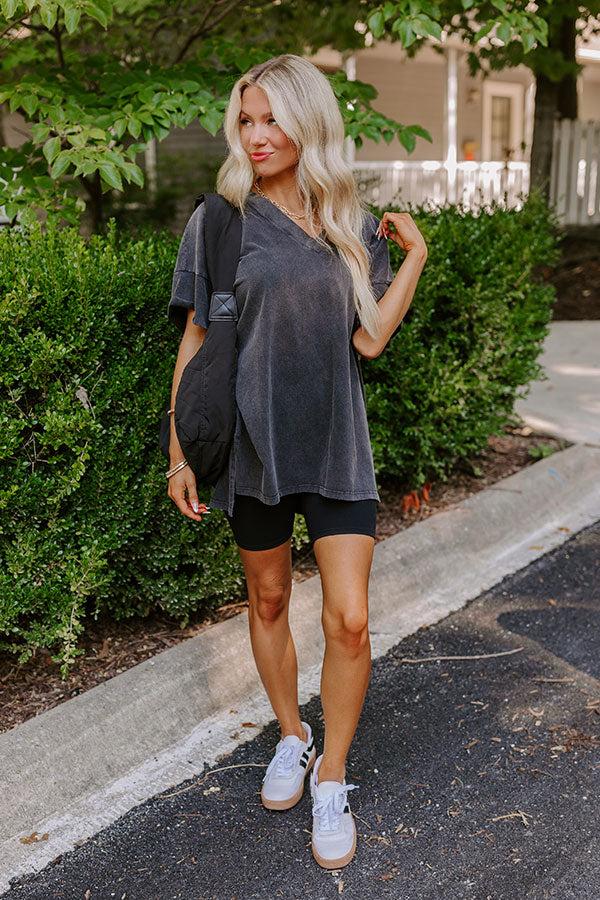 Impressions Casual Meetup Oversized Tee in Vintage Black