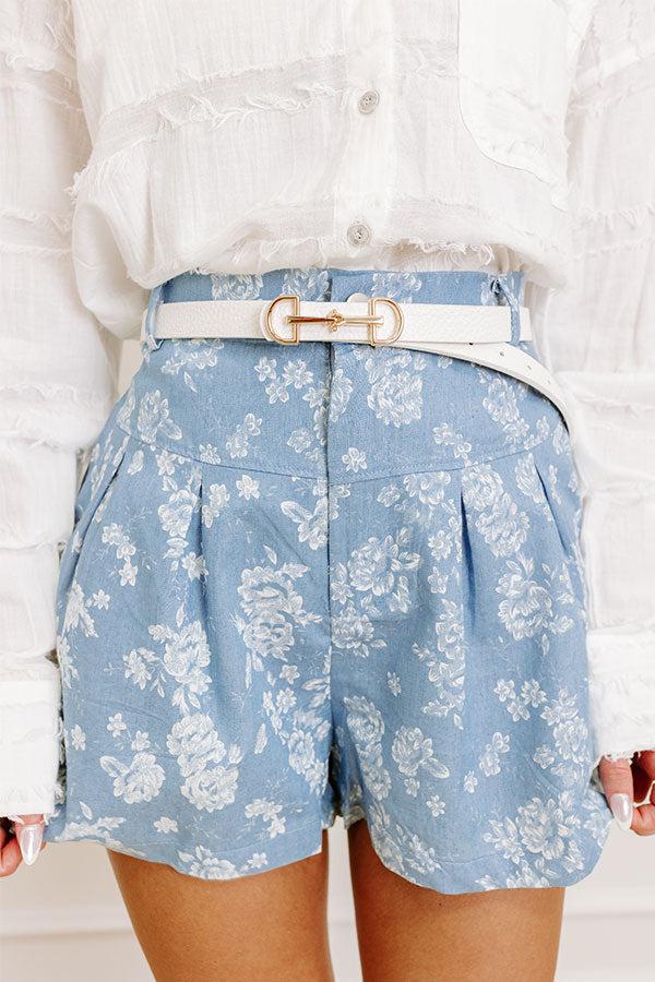 Impressions Casual Moment Faux Leather Belt In White