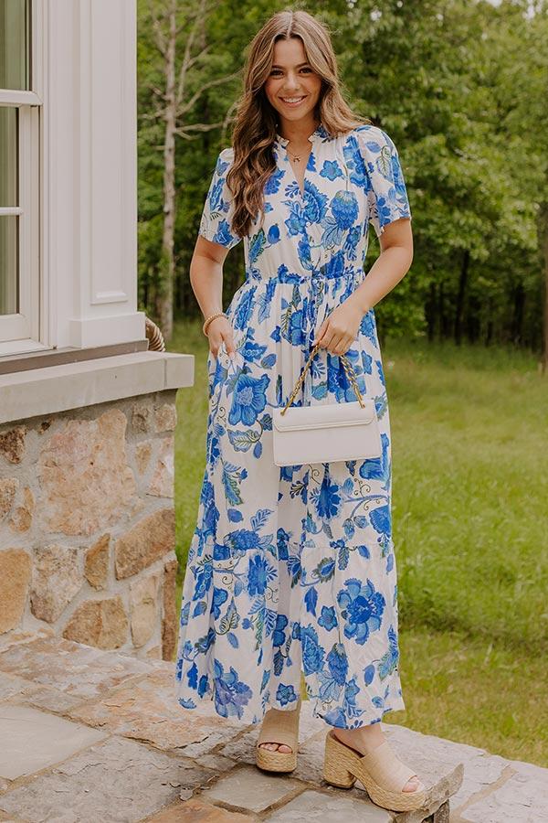 Impressions Catalina Island Views Floral Maxi Dress