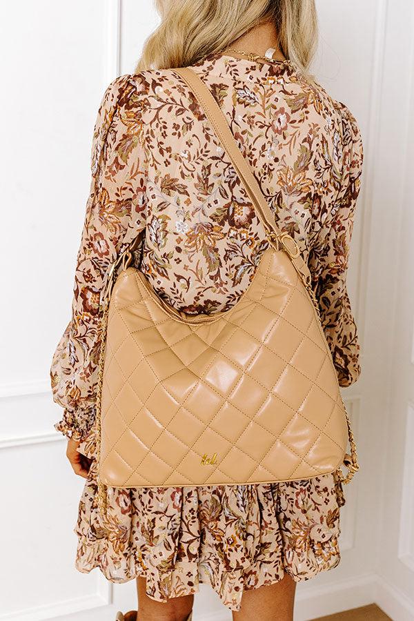 Impressions Central Avenue Faux Leather Tote In Tan