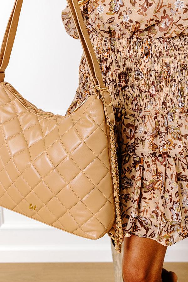 Impressions Central Avenue Faux Leather Tote In Tan