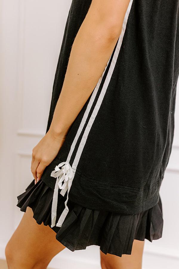 Impressions Central Park Stroll Mini Dress In Black