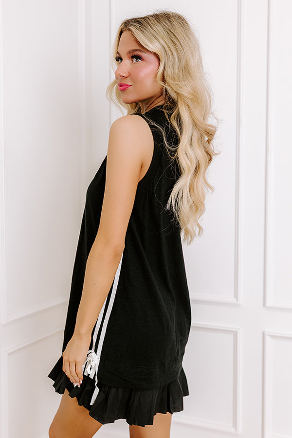 Impressions Central Park Stroll Mini Dress in Black