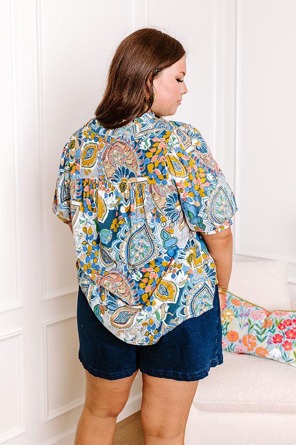 Impressions Chance Of A Lifetime Top In Navy Curves