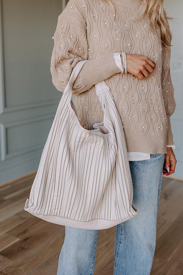 Impressions Change It Up Faux Leather Tote In Cream