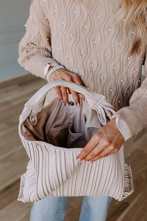 Impressions Change It Up Faux Leather Tote In Cream